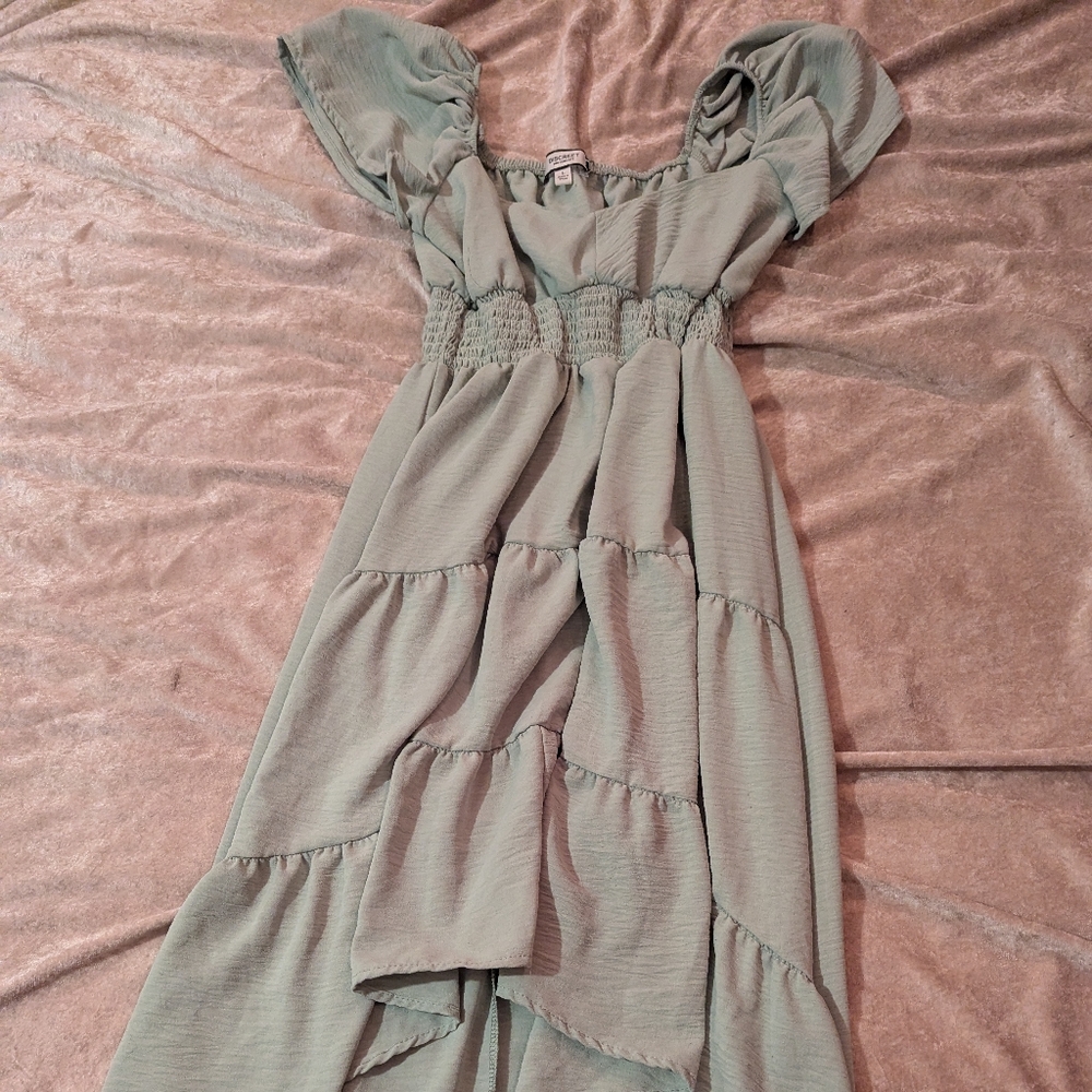 Elegant Sage Green Women's Dress